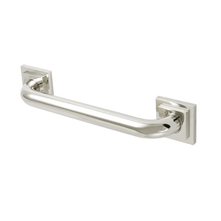 Claremont Contemporary Grab Bar, 14-13/16" L, Brass, Polished Nickel DR614126